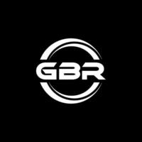 gbr logo ontwerp, inspiratie voor een uniek identiteit. modern elegantie en creatief ontwerp. watermerk uw succes met de opvallend deze logo. vector