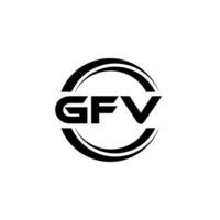 gfv logo ontwerp, inspiratie voor een uniek identiteit. modern elegantie en creatief ontwerp. watermerk uw succes met de opvallend deze logo. vector