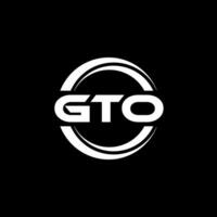 gto logo ontwerp, inspiratie voor een uniek identiteit. modern elegantie en creatief ontwerp. watermerk uw succes met de opvallend deze logo. vector