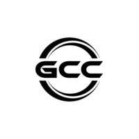 gcc logo ontwerp, inspiratie voor een uniek identiteit. modern elegantie en creatief ontwerp. watermerk uw succes met de opvallend deze logo. vector