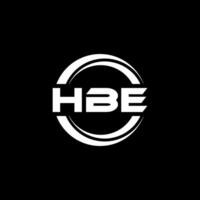 hbe logo ontwerp, inspiratie voor een uniek identiteit. modern elegantie en creatief ontwerp. watermerk uw succes met de opvallend deze logo. vector