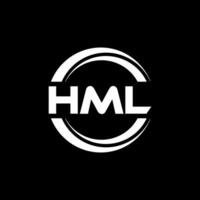 hml logo ontwerp, inspiratie voor een uniek identiteit. modern elegantie en creatief ontwerp. watermerk uw succes met de opvallend deze logo. vector