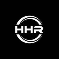 hhr logo ontwerp, inspiratie voor een uniek identiteit. modern elegantie en creatief ontwerp. watermerk uw succes met de opvallend deze logo. vector