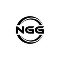 ngg logo ontwerp, inspiratie voor een uniek identiteit. modern elegantie en creatief ontwerp. watermerk uw succes met de opvallend deze logo. vector