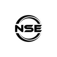 nse logo ontwerp, inspiratie voor een uniek identiteit. modern elegantie en creatief ontwerp. watermerk uw succes met de opvallend deze logo. vector