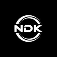 ndk logo ontwerp, inspiratie voor een uniek identiteit. modern elegantie en creatief ontwerp. watermerk uw succes met de opvallend deze logo. vector