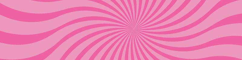 roze ijs room en snoep kolken achtergrond, lolly draaikolk patronen vermengd met aardbei en circus elementen. retro spiraal ontwerp. vlak vector illustratie geïsoleerd
