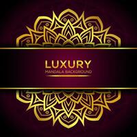 gouden luxe mandala achtergrond vector ontwerp met gouden kleur