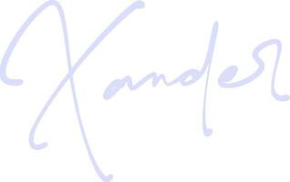 handtekening serie X ontwerp illustratie vector