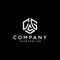 cgs zeshoek logo vector, ontwikkelen, natuurlijk, luxe, modern, financiën logo, krachtig, geschikt voor uw bedrijf. vector