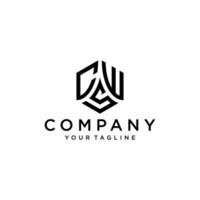 cws zeshoek logo vector, ontwikkelen, natuurlijk, luxe, modern, financiën logo, krachtig, geschikt voor uw bedrijf. vector