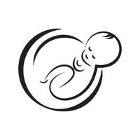 baby logo vecto vector