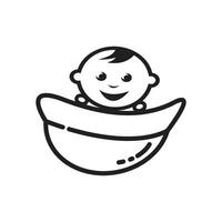 baby logo vecto vector