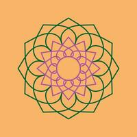 circulaire patroon in het formulier van mandala met bloem voor henna, tatoeëren, decoratie. decoratief ornament in etnisch oosters stijl. hand- getrokken achtergrond. Islam, Arabisch, Indisch. mandala's voor kleur boek. vector
