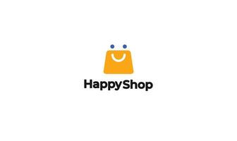gelukkig winkel logo vector