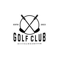 golf logo, bal spel sport club team golf, spel toernooi ontwerp, symbool sjabloon illustratie vector