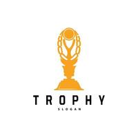 trofee logo, ontwerp vector icoon sjabloon illustratie kop kampioenschap toernooi winnaar prijs