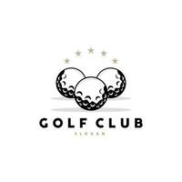 golf logo, bal spel sport club team golf, spel toernooi ontwerp, symbool sjabloon illustratie vector