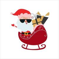 kerstman karakter vrolijke kerst vector sjabloon ontwerp illustratie