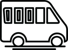 bus vervoer symbool icoon vector afbeelding. illustratie van de silhouet bus vervoer openbaar reizen ontwerp afbeelding. eps 10