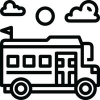 bus vervoer symbool icoon vector afbeelding. illustratie van de silhouet bus vervoer openbaar reizen ontwerp afbeelding. eps 10