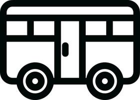 bus vervoer symbool icoon vector afbeelding. illustratie van de silhouet bus vervoer openbaar reizen ontwerp afbeelding. eps 10