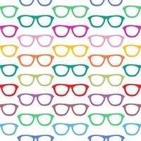 naadloos patroon met handgetekende bril vector