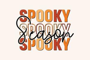 spookachtig seizoen halloween eps ontwerp. halloween overhemd afdrukken sjabloon, t-shirt, grafisch ontwerp, mokken, Tassen, achtergronden, stickers vector