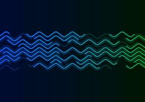 futuristische technologie achtergrond met neon lijnen vector