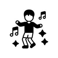 dansen icoon in vector. illustratie vector