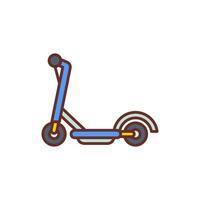 elektrisch scooter icoon in vector. illustratie vector