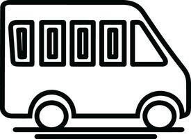 bus vervoer symbool icoon vector afbeelding. illustratie van de silhouet bus vervoer openbaar reizen ontwerp afbeelding. eps 10