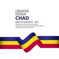 Tsjaad Onafhankelijkheidsdag viering creatief ontwerp illustratie vector sjabloon