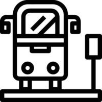 bus vervoer symbool icoon vector afbeelding. illustratie van de silhouet bus vervoer openbaar reizen ontwerp afbeelding. eps 10