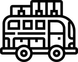 bus vervoer symbool icoon vector afbeelding. illustratie van de silhouet bus vervoer openbaar reizen ontwerp afbeelding. eps 10