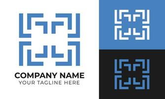 creatief abstract modern minimaal bedrijf logo ontwerp sjabloon vrij vector