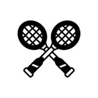 badminton icoon in vector. illustratie vector