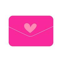 schattig roze envelop vector