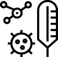 thermometer geneeskunde icoon symbool beeld vector. illustratie van de temperatuur verkoudheid en heet meten gereedschap ontwerp afbeelding.eps 10 vector