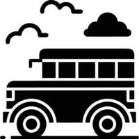 bus vervoer symbool icoon vector afbeelding. illustratie van de silhouet bus vervoer openbaar reizen ontwerp afbeelding. eps 10