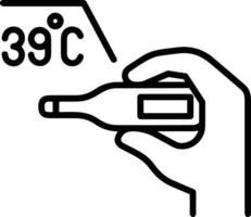 thermometer geneeskunde icoon symbool beeld vector. illustratie van de temperatuur verkoudheid en heet meten gereedschap ontwerp afbeelding.eps 10 vector