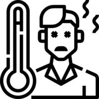 thermometer geneeskunde icoon symbool beeld vector. illustratie van de temperatuur verkoudheid en heet meten gereedschap ontwerp afbeelding.eps 10 vector