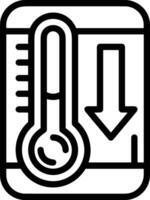 thermometer geneeskunde icoon symbool beeld vector. illustratie van de temperatuur verkoudheid en heet meten gereedschap ontwerp afbeelding.eps 10 vector