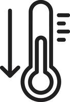 thermometer geneeskunde icoon symbool beeld vector. illustratie van de temperatuur verkoudheid en heet meten gereedschap ontwerp afbeelding.eps 10 vector