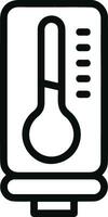 thermometer geneeskunde icoon symbool beeld vector. illustratie van de temperatuur verkoudheid en heet meten gereedschap ontwerp afbeelding.eps 10 vector