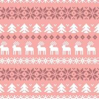 Kerstmis jacquard voor Kerstmis textiel, kleding stof, inpakken, behang, kleding. illustratie in Scandinavisch stijl. naadloos patroon. vector. vector