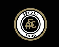 spezia calcio club logo symbool serie een Amerikaans voetbal calcio Italië abstract ontwerp vector illustratie met zwart achtergrond