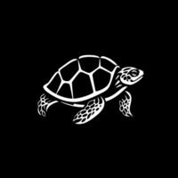 schildpad, zwart en wit vector illustratie
