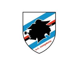 uc sampdoria club logo symbool serie een Amerikaans voetbal calcio Italië abstract ontwerp vector illustratie