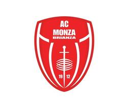 ac monza club logo symbool serie een Amerikaans voetbal calcio Italië abstract ontwerp vector illustratie